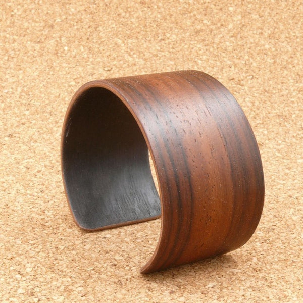 Rosewood Bangle, Wooden Bentwood Bracelet-Cuff Made in Melbourne, Australia