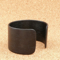 American White Ash-Stained Black-Wooden Bangle- Wood Bracelet - Cuff Made in Melbourne Australia 