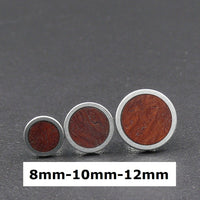 Earring size guide / example chart for wooden studs / earrings from ZAHEcreations