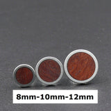 Earring size guide / example chart for wooden studs / earrings from ZAHEcreations