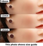 Earring stud size guide - ZAHEcreations