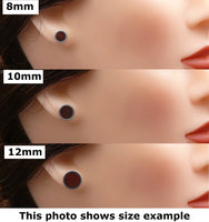 Earring size guide / example chart for wooden studs / earrings from ZAHEcreations