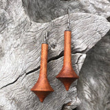 Tasmanian Blackwood Wooden Earrings - Hand turned in Melbourne