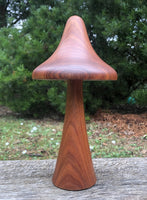 Handcrafted Blackwood Wooden Mushroom-woodturned- Steiner wood turned mushroom sculpture - Handmade in Australia