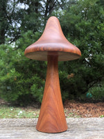 Handcrafted Blackwood Wooden Mushroom-woodturned- Steiner wood turned mushroom sculpture - Handmade in Australia