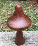 Handcrafted Blackwood Wooden Mushroom-woodturned- Steiner wood turned mushroom sculpture - Handmade in Australia