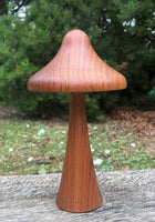 Handcrafted Blackwood Wooden Mushroom-woodturned- Steiner wood turned mushroom sculpture - Handmade in Australia