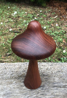 Handcrafted Blackwood Wooden Mushroom-woodturned- Steiner wood turned mushroom sculpture - Handmade in Australia