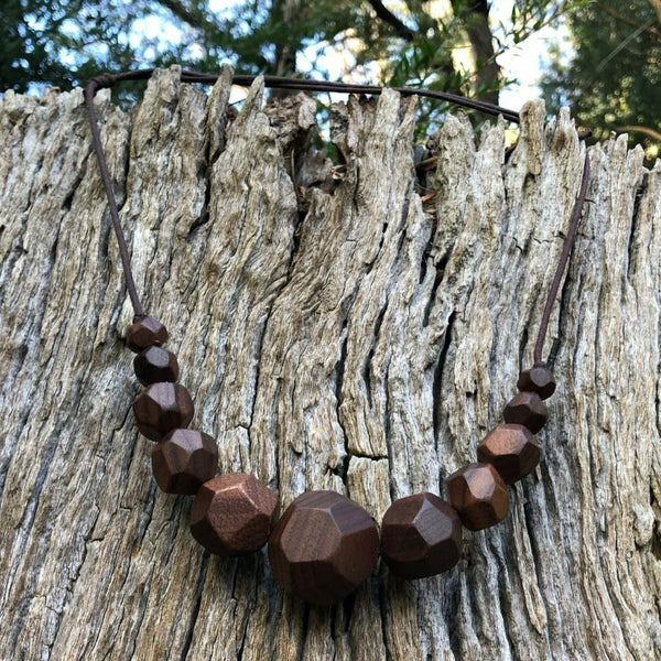 Wooden bead necklace australia outlet