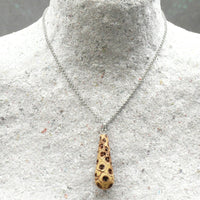 Handmade Wooden teardrop shape Natural Pendant with necklace made out of Native Australian Callistemon (Bottlebrush)- with necklace- native made in Melbourne-Australia