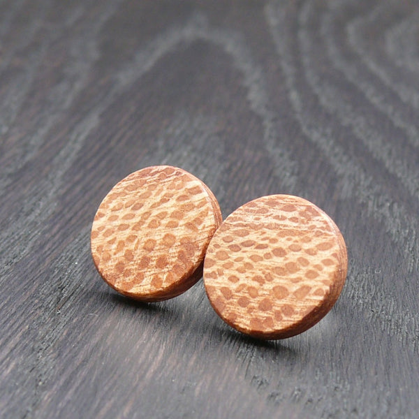 Banksia Stud Earrings-Natural Organic Round-Pattern Studs Handmade Australian Native Jewellery