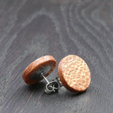 Banksia Stud Earrings-Natural Organic Round-Pattern Studs Handmade Australian Native Jewellery