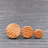 Banksia Stud Earrings-Natural Organic Round-Pattern Studs Handmade Australian Native Jewellery