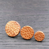 Banksia Stud Earrings-Natural Organic Round-Pattern Studs Handmade Australian Native Jewellery