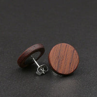 Australian Red Cedar Studs - Wooden Earrings