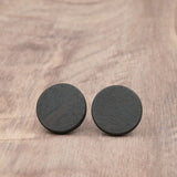 Wood Round Natural Wooden Earrings - Studs -Made in Melbourne-Australia