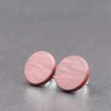 Handmade Wooden Australian Studs Earrings -Natural Wood -Made in Melbourne Australia - Hypoallergenic Stud