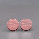 Handmade Wooden Australian Studs Earrings -Natural Wood -Made in Melbourne Australia - Hypoallergenic Stud