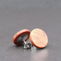 Handmade Wooden Australian Studs Earrings -Natural Wood -Made in Melbourne Australia - Hypoallergenic Stud