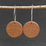 Natural Hoops Wooden Planet Earrings- Round Circles Wood -Natural -Hypoallergenic-Made in Melbourne Australia