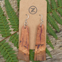 Victorian Eucalyptus Burl Maroon Resin Wooden Earrings Melbourne Handmade