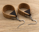 Natural Bentwood Teardrops -Australian native Wooden earrings-made in Melbourne Australia-hypoallergenic