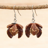 Natural Seed Pods- Australian Wooden earrings-made in Melbourne Australia-hypoallergenic