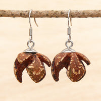 Natural Seed Pods- Australian Wooden earrings-made in Melbourne Australia-hypoallergenic