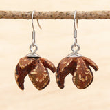 Natural Seed Pods- Australian Wooden earrings-made in Melbourne Australia-hypoallergenic