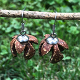 Natural Seed Pods- Australian Wooden earrings-made in Melbourne Australia-hypoallergenic