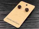 Handmade Women Wooden Studs - Australian Tea Tree Earrings -Leptospermum scoparium Natural Wood and Hypoallergenic Stud