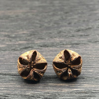 Handmade Women Wooden Studs - Australian Tea Tree Earrings -Leptospermum scoparium Natural Wood and Hypoallergenic Stud