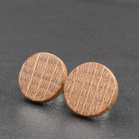 Oak Studs - Wooden Earrings