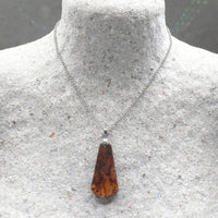 Wooden Natural Pendant made out of Native Australian Cherry Burl- with necklace- made in Melbourne-Australia