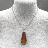 Wooden Natural Pendant made out of Native Australian Cherry Burl- with necklace- made in Melbourne-Australia