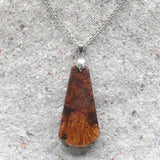 Wooden Natural Pendant made out of Native Australian Cherry Burl- with necklace- made in Melbourne-Australia