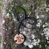 Wooden Round Natural Banksia Pendant with necklace-seed pod-nut-native-made in Melbourne-Australia