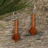 Tasmanian Blackwood Wooden Earrings - Hand turned in Melbourne