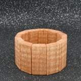 Trapezoid Wooden Bracelet Fiddleback Tasmanian Oak-Made in Melbourne