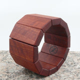 Trapezoid Wooden Bracelet - Red Gum-Made in Melbourne-Australia