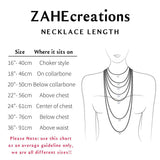 Necklace length chart